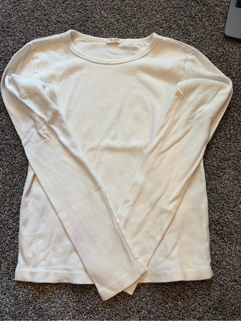 Classic White Long-Sleeve Women’s Tee